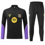 Barcelona 1/4 Zipper Sweat Kit(Top+Pants) Black 2026/27 - thejerseys