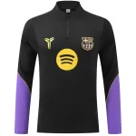 Barcelona 1/4 Zipper Sweat Kit(Top+Pants) Black 2026/27 - thejerseys
