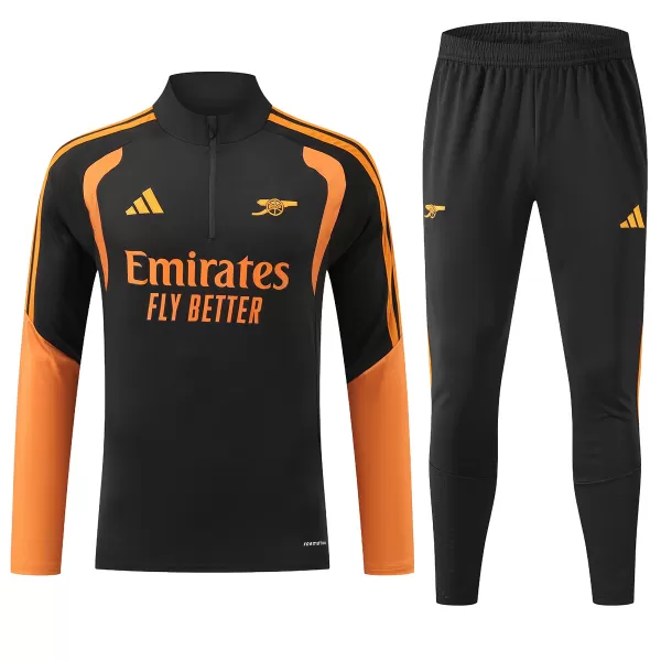 Arsenal 1/4 Zipper Sweat Kit(Top+Pants) Black 2026/27 - thejerseys